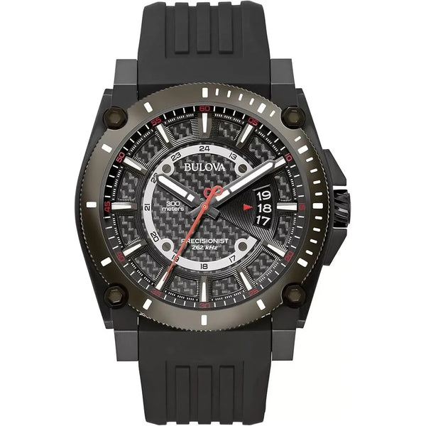 Reloj Bulova Precisionist de caballero pulsera de caucho - Reloj original en Guatemala