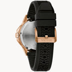 Reloj Bulova Marine Star Hombre Caucho Oro Rosa - Detalle de esfera