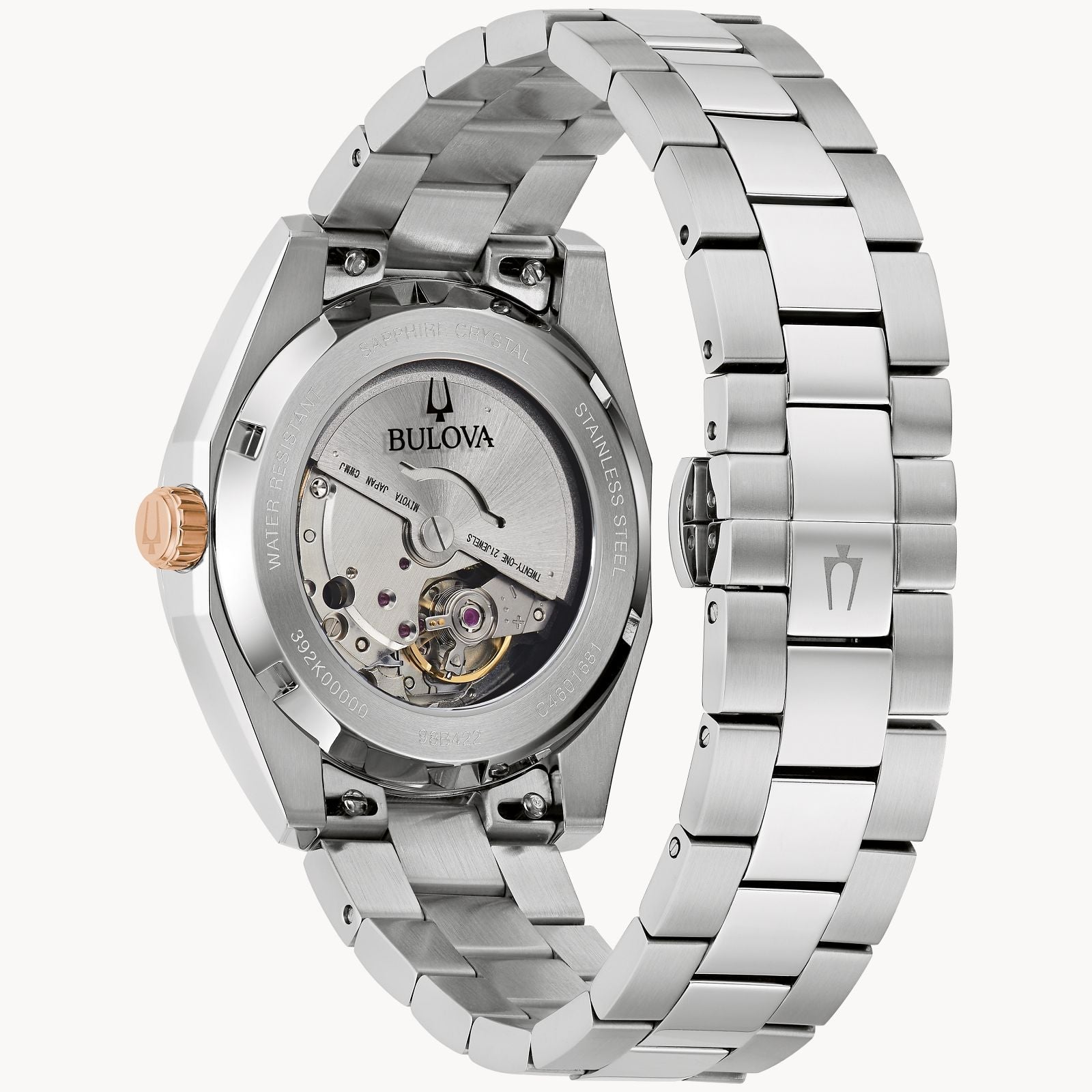 98B422 Reloj Bulova Surveyor de caballero pulsera de metal 39 mm