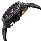 98B428 Reloj Bulova Racer Black pulsera de cuero - Cuero Negro