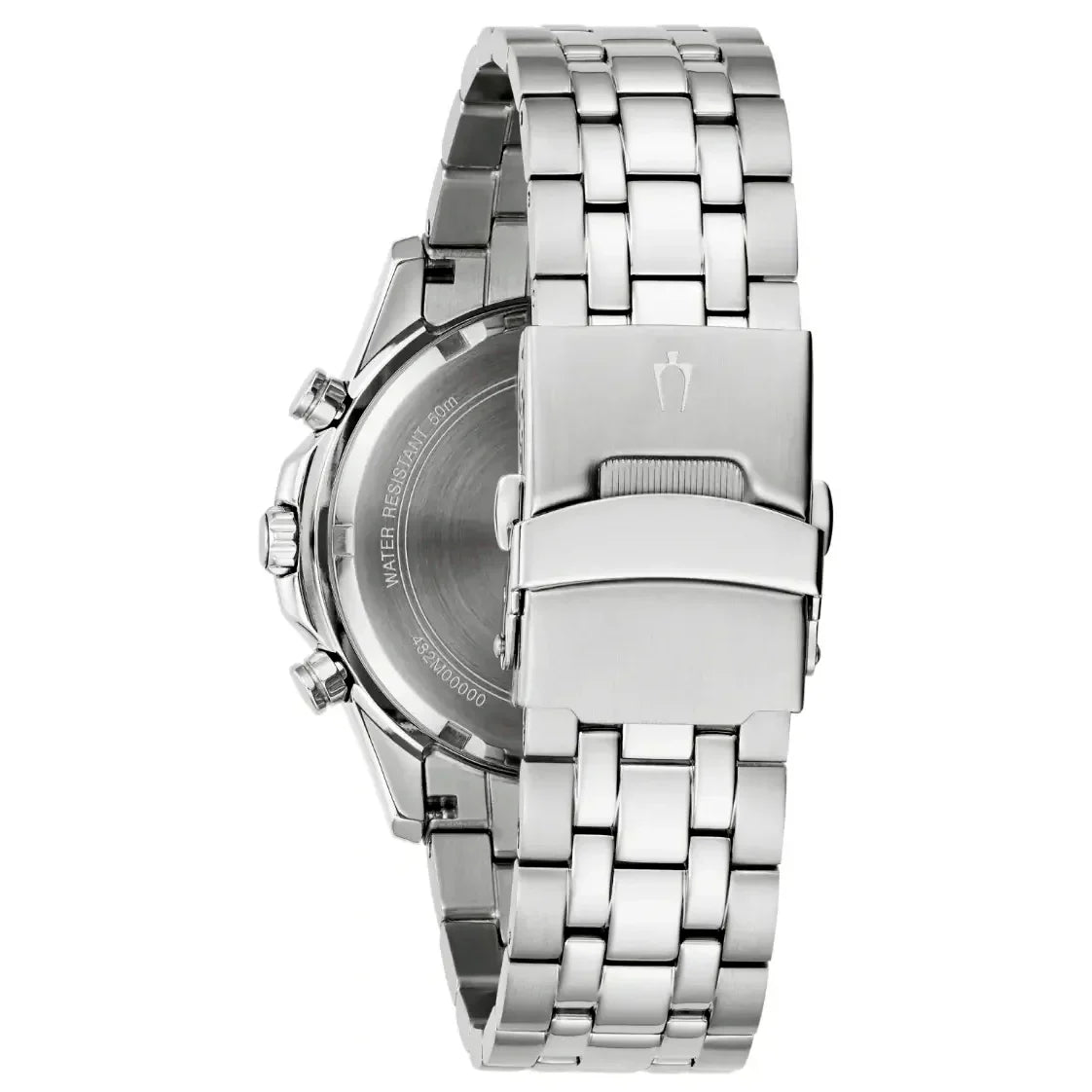 Reloj Bulova Marine Star Hombre Correa Acero Azul - Vista trasera