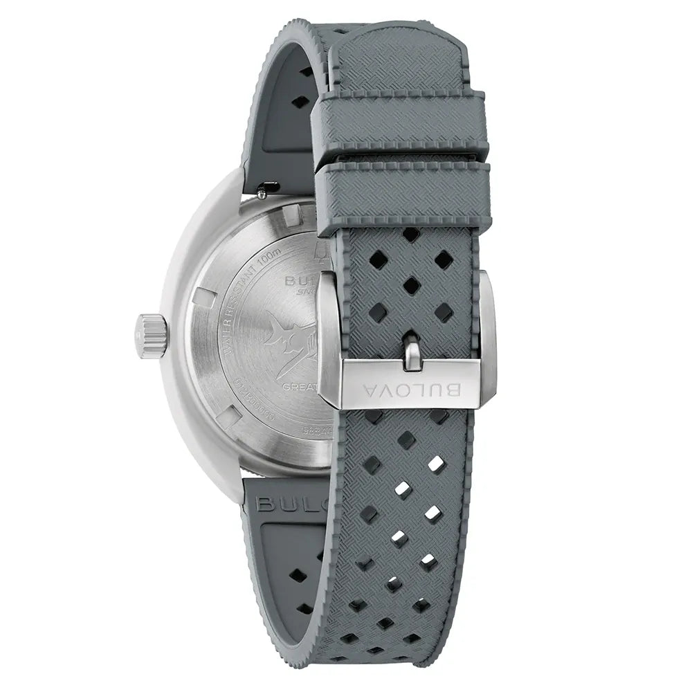 98B449 Reloj Bulova Snorkel de caballero pulsera de caucho 41 mm - Resina Gris