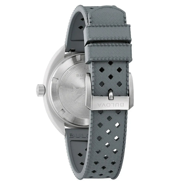 98B449 Reloj Bulova Snorkel de caballero pulsera de caucho 41 mm - Resina Gris