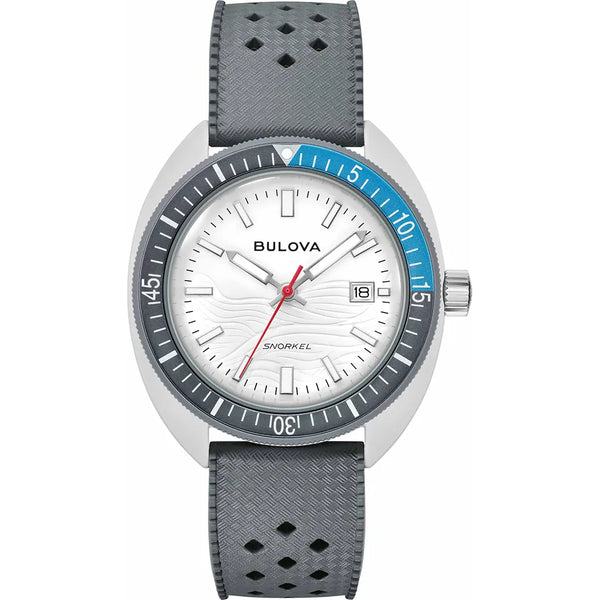 98B449 Reloj Bulova Snorkel de caballero pulsera de caucho 41 mm - Resina Gris
