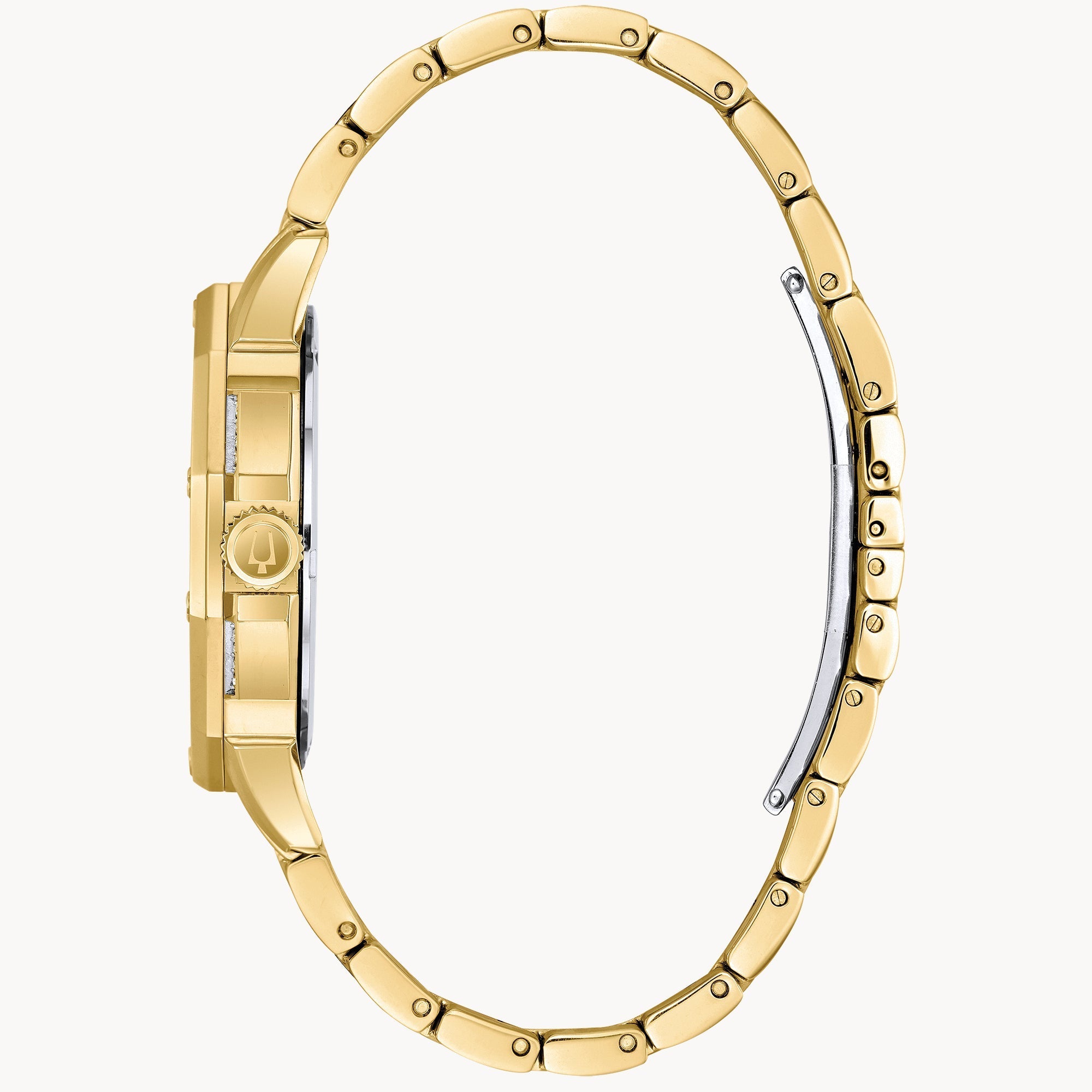 Reloj Bulova Octava Hombre Acero Dorado Cristales - Detalle de esfera