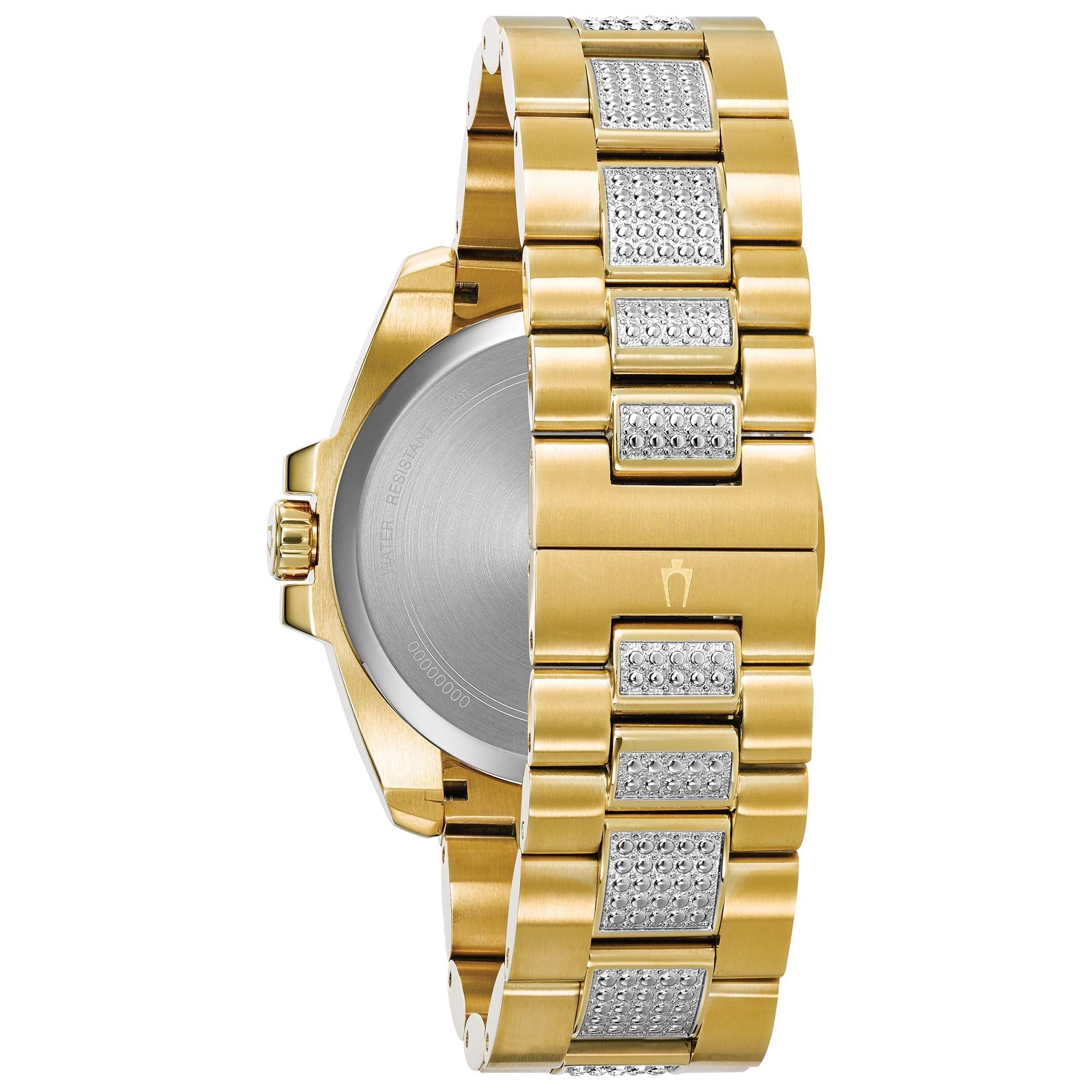 Reloj Bulova Crystal Octava Hombre Metal Dorado - Vista lateral