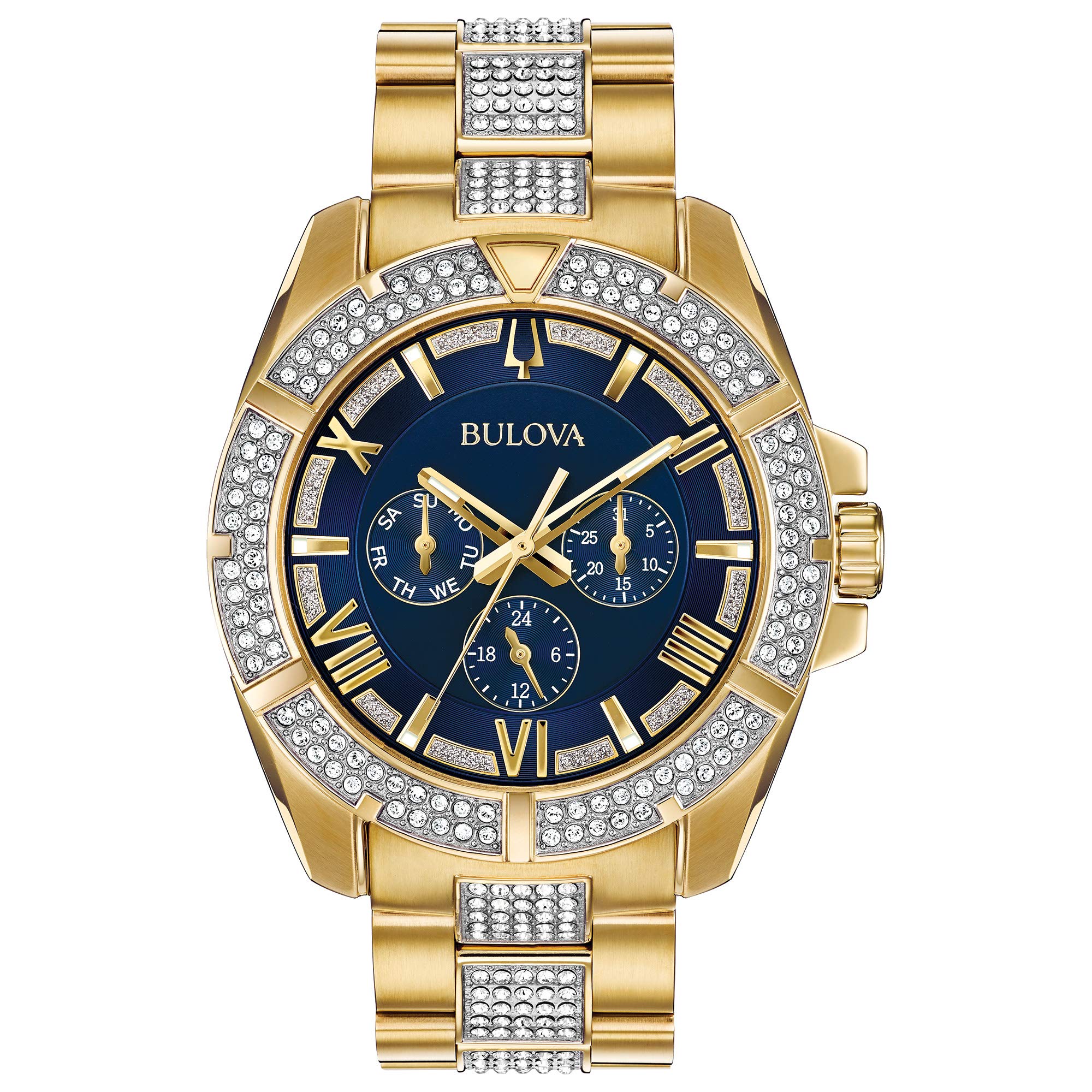 Reloj Bulova Crystal Octava Hombre Metal Dorado - Reloj original en Guatemala