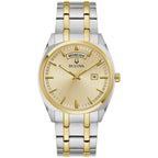 98C147 Bulova Surveyor de caballero pulsera de acero inoxidable - Acero Inoxidable Bicolor
