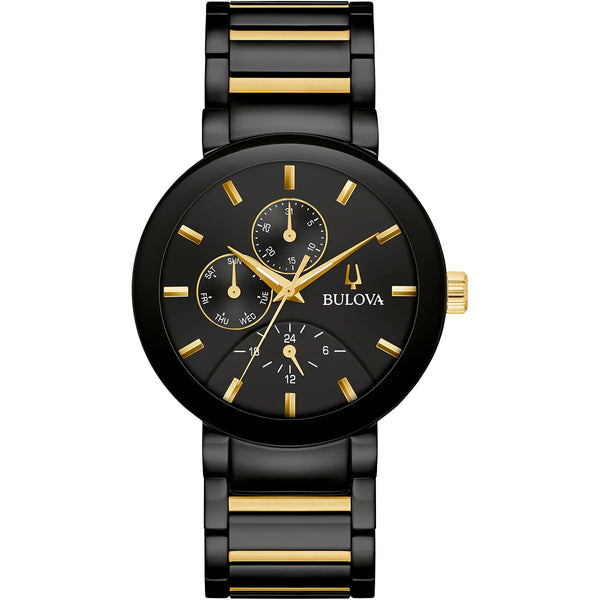 Reloj Bulova Futuro Hombre Acero Negro y Dorado - Reloj original en Guatemala