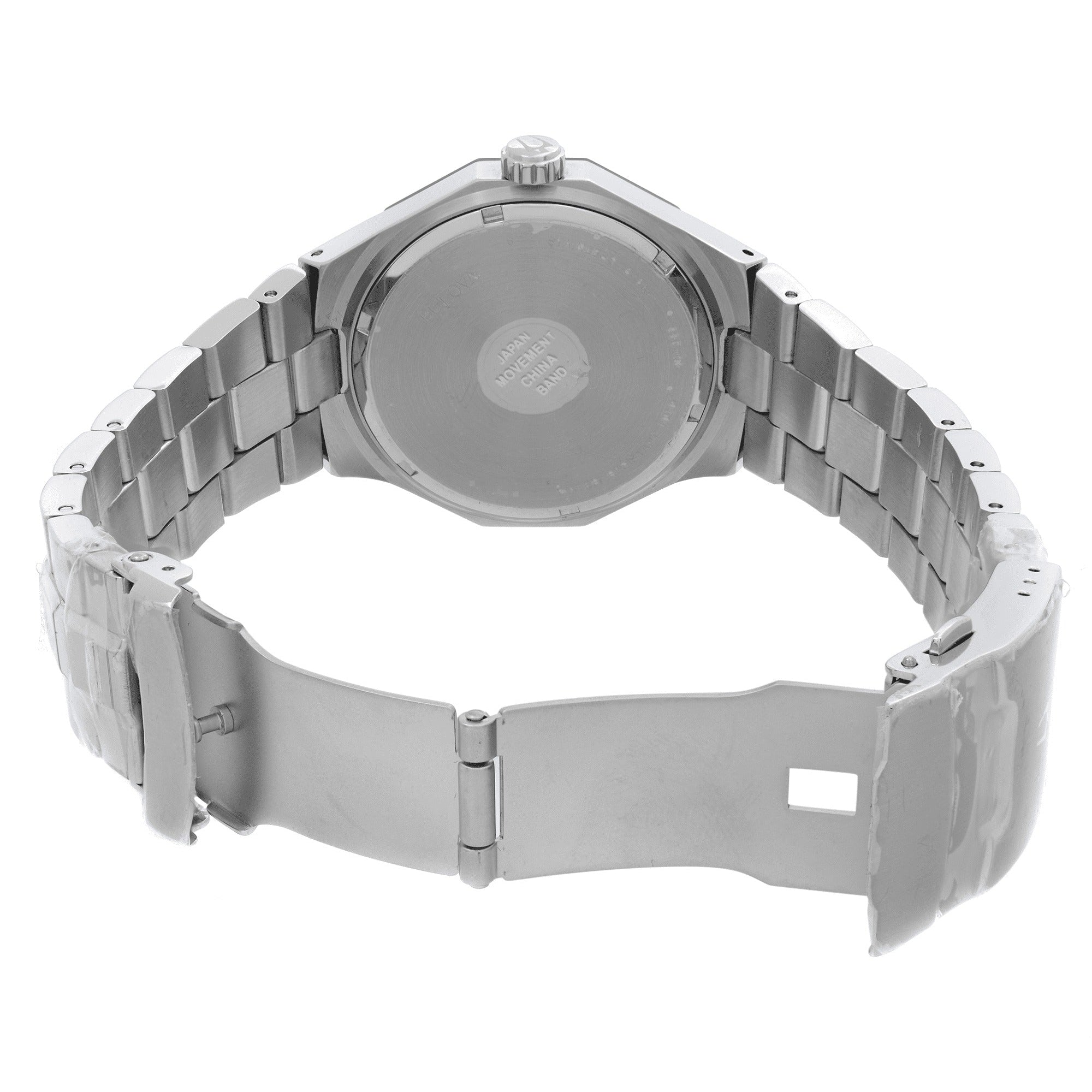 Reloj Bulova Classic Diamond Hombre Brazalete Acero Negro - Vista lateral