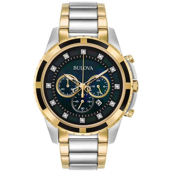 Reloj Bulova Hombre Acero Bicolor Esfera Verde - Reloj original en Guatemala