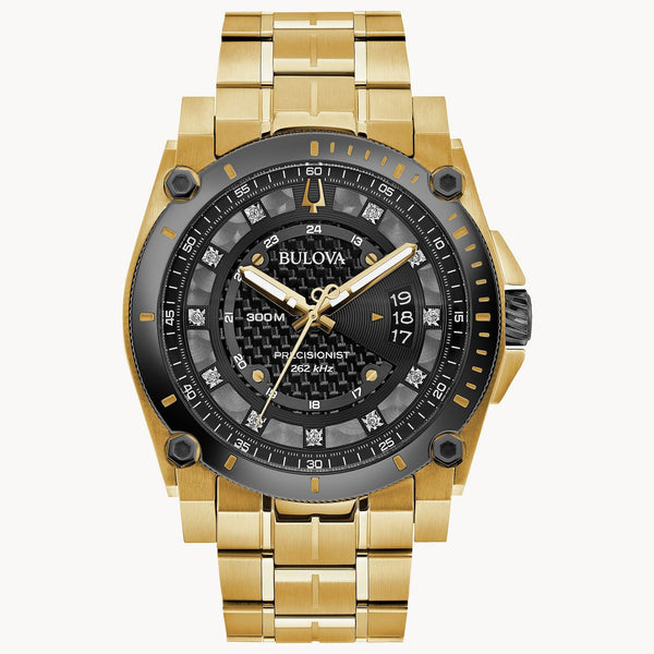 98D156 Reloj Bulova Icon de caballero pulsera de metal