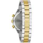 Reloj Bulova Diamante Hombre Acero Bicolor Negro - Detalle de esfera
