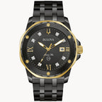 Reloj Bulova Marine Star Hombre Acero Negro y Dorado - Reloj original en Guatemala