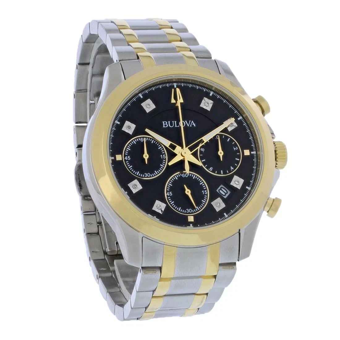 Reloj Bulova Classic Hombre Correa Acero Bicolor - Vista lateral