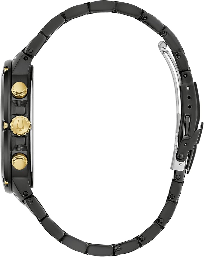 Reloj Bulova Diamond de hombre pulsera de metal - Detalle de esfera