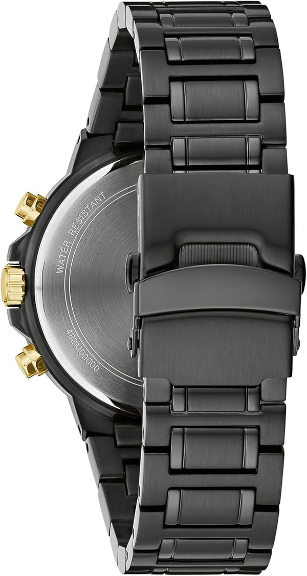 Reloj Bulova Diamond de hombre pulsera de metal - Vista lateral