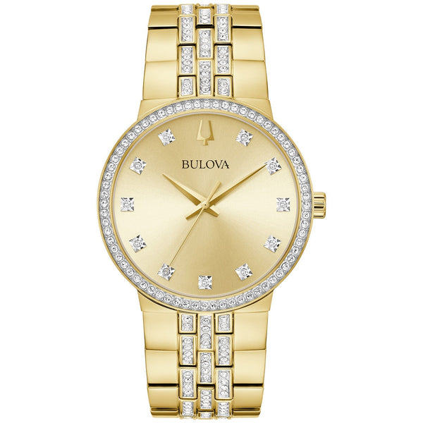 Reloj Bulova Crystal Dorado para Hombre - Reloj original en Guatemala