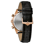 Reloj Bulova Crystal Hombre Cuero Oro Rosa - Vista lateral