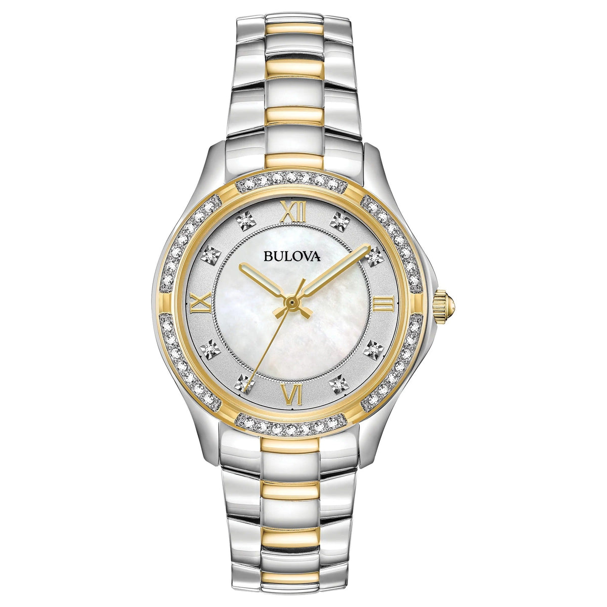 Bulova 98L255 reloj de dama brazalete de acero inoxidable - Bicolor