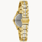 Reloj Bulova Phantom Mujer Acero Dorado Cristales - Vista lateral