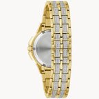 Reloj Bulova Octava Mujer Metal Dorado Cristales - Vista lateral