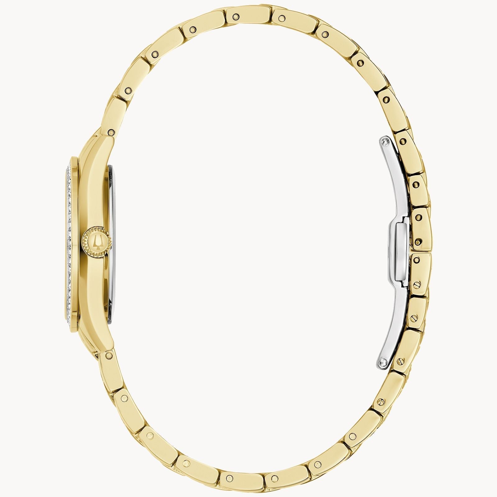 98L306 Reloj Bulova Cristal de señorita banda de acero inoxidable 29 mm