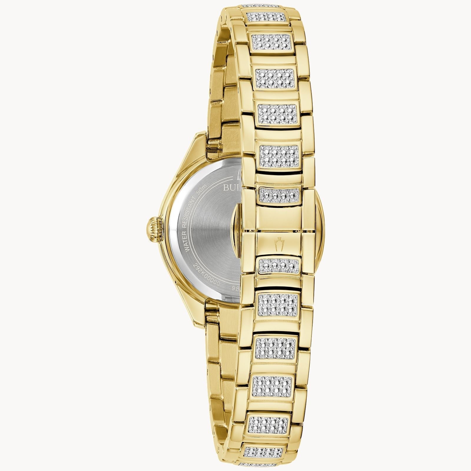 98L306 Reloj Bulova Cristal de señorita banda de acero inoxidable 29 mm