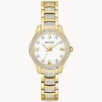 Reloj Bulova Cristal de señorita banda de acero inoxidable 29 mm - Reloj original en Guatemala