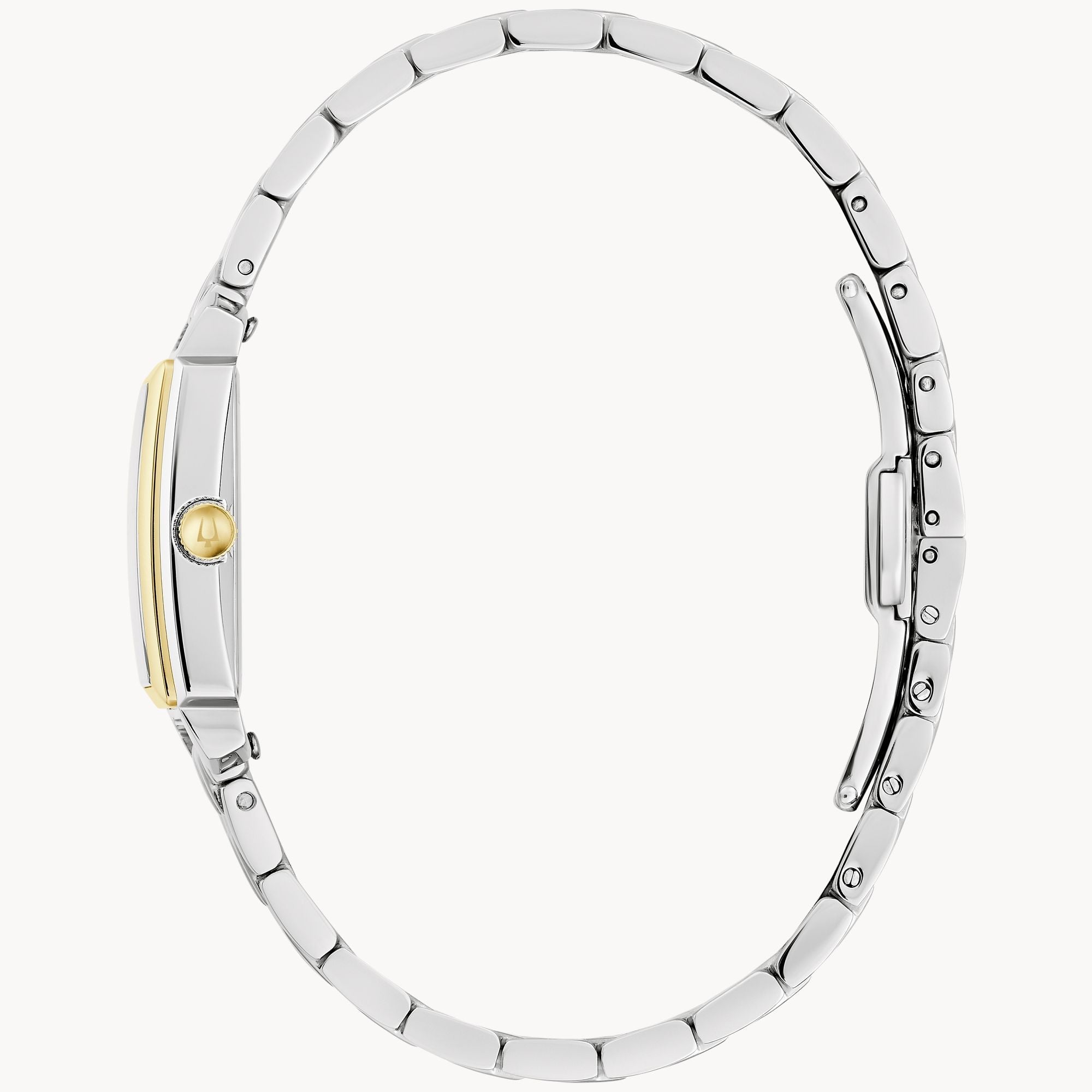 Reloj Bulova Sutton de dama banda de metal - Vista lateral