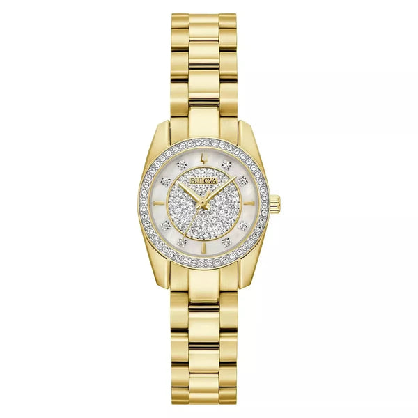 98L315 Reloj Bulova Cristal de señorita pulsera de metal