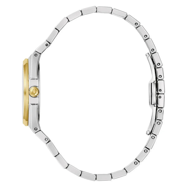 Reloj Bulova Classic Mujer Acero Bicolor Esfera - Vista lateral