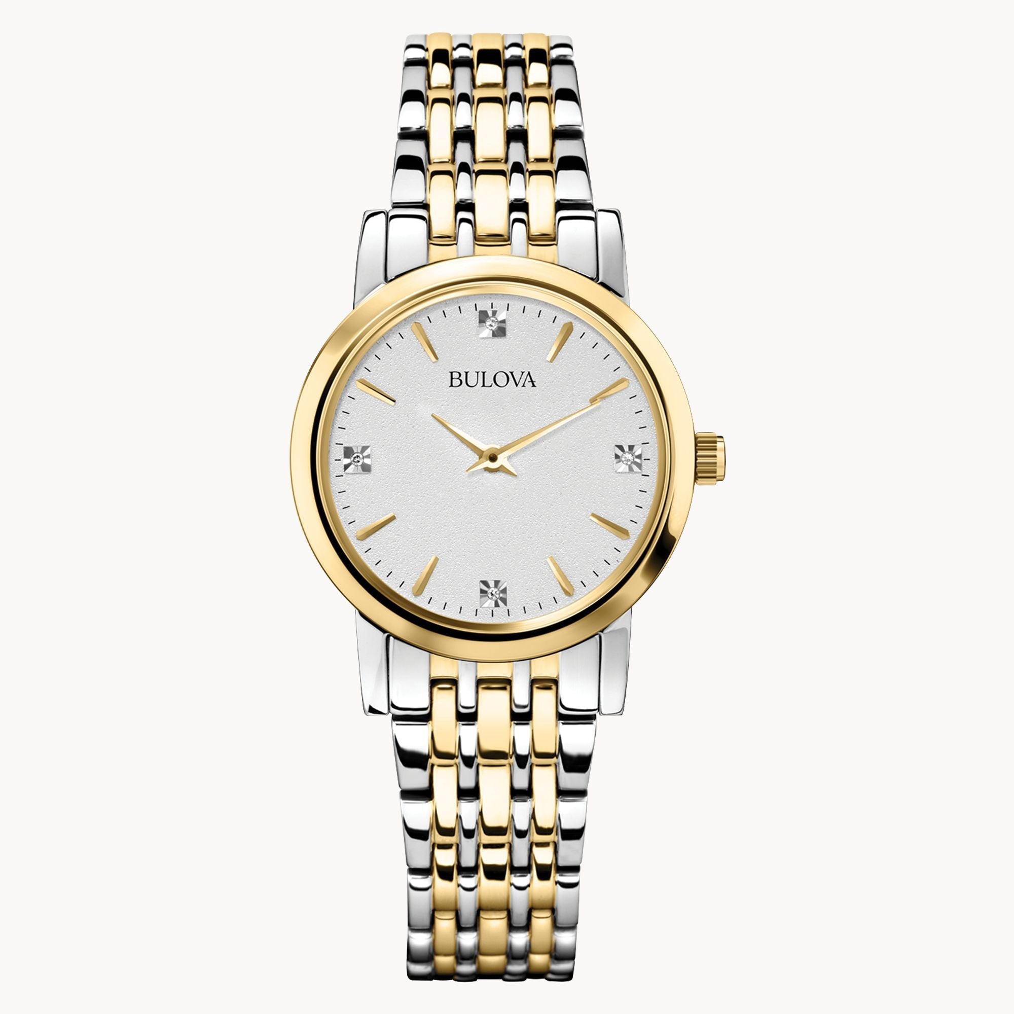 98P115 Reloj Bulova para mujer pulsera de metal