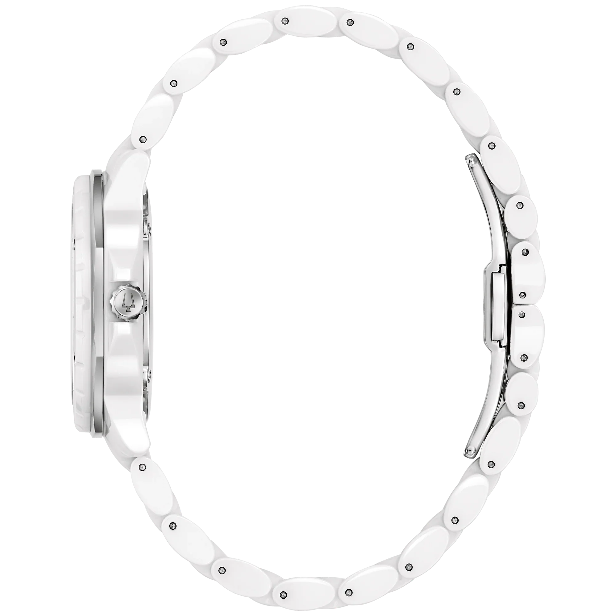 Reloj Bulova Marine Star Hombre Cerámica Blanco - Detalle de esfera