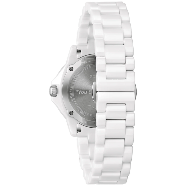 Reloj Bulova Marine Star Hombre Cerámica Blanco - Vista lateral
