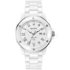 Reloj Bulova Marine Star Hombre Cerámica Blanco - Reloj original en Guatemala