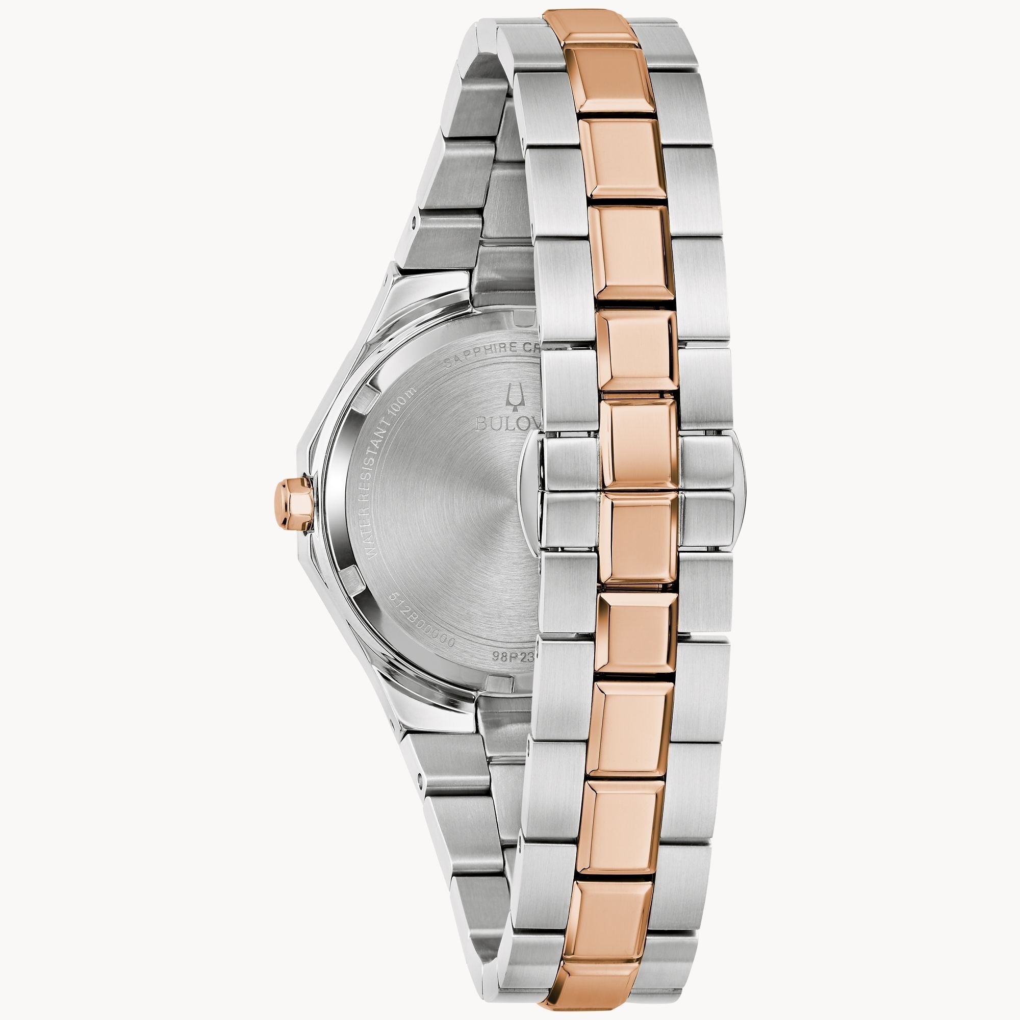 Reloj Bulova Prestige Diamond de dama correa de metal - Detalle de esfera