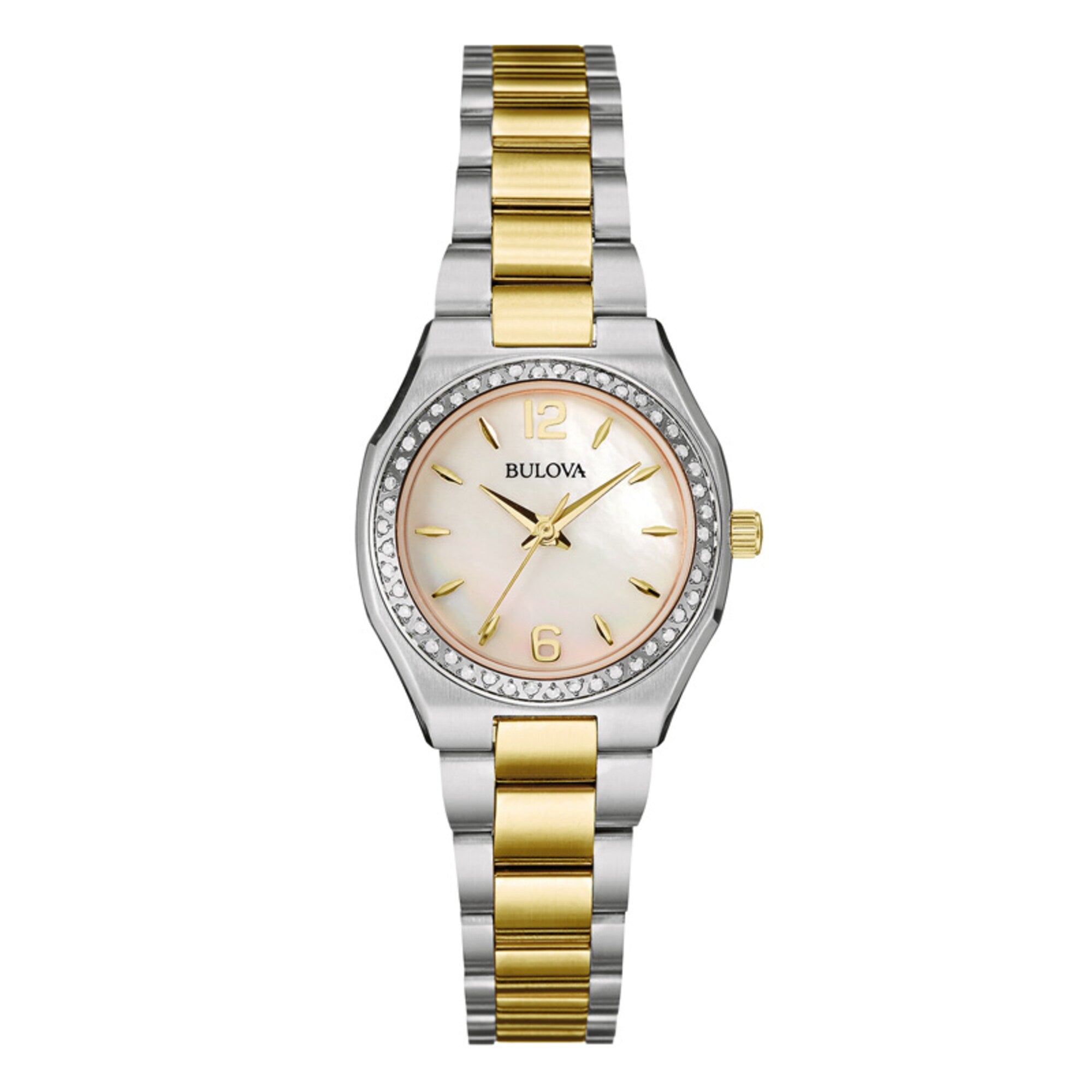 Reloj Bulova Diamond Mujer Acero Bicolor - Reloj original en Guatemala
