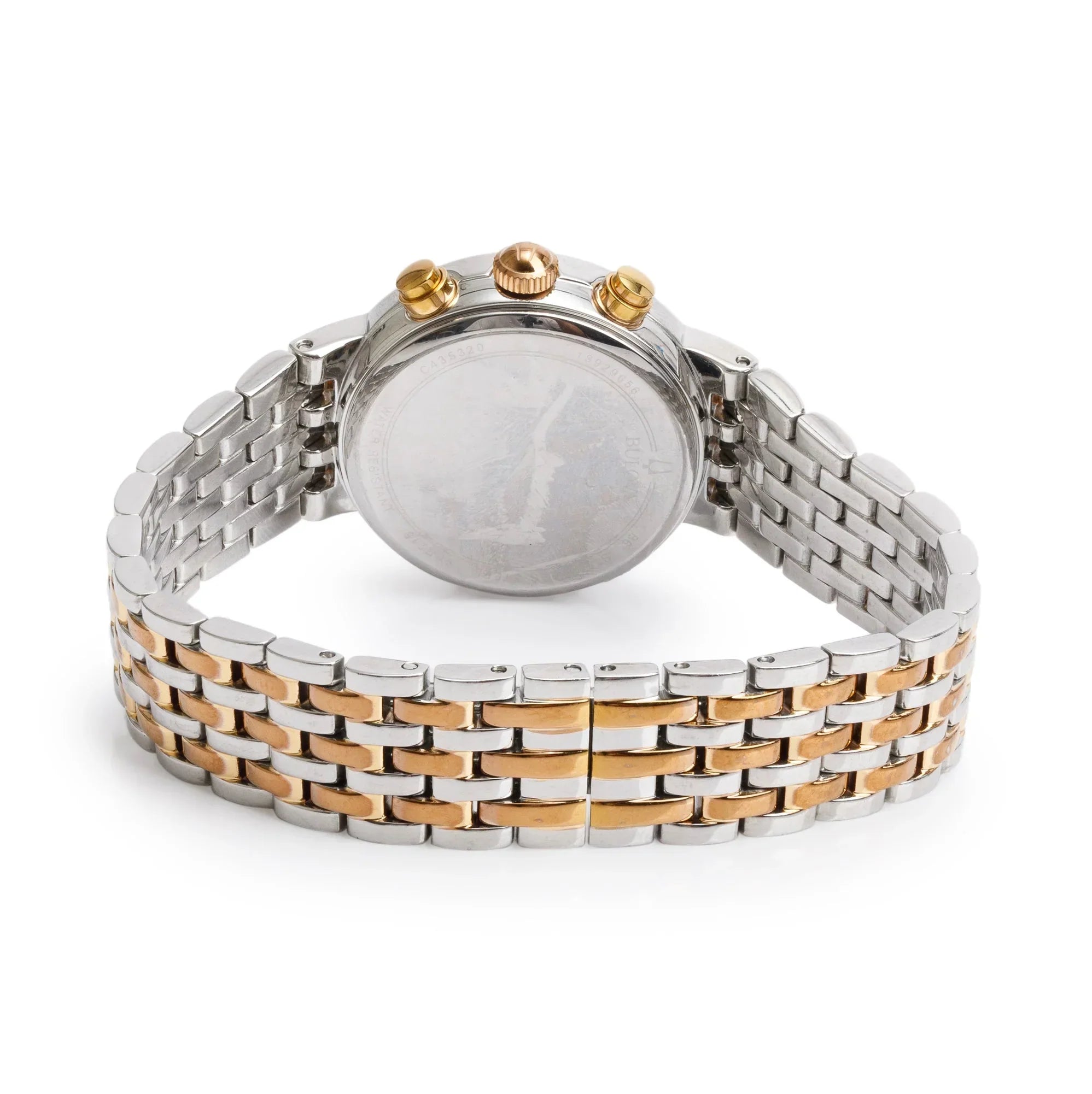 Reloj Bulova Mujer Acero Bicolor Tono Oro Rosa - Vista lateral