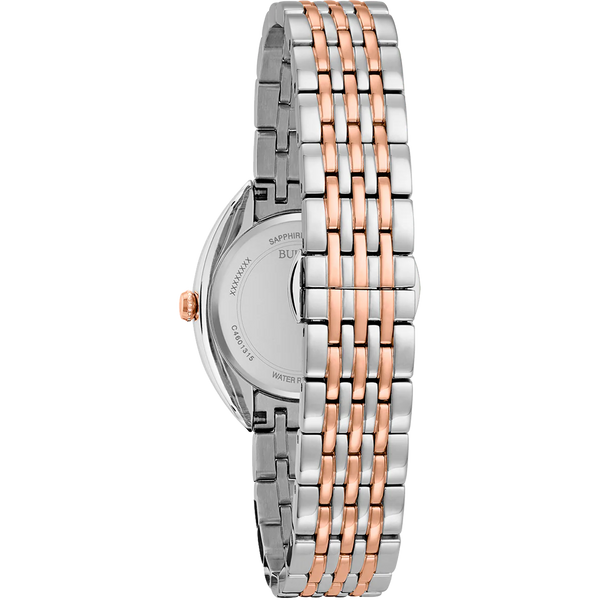 98R230 Reloj Bulova Clásico de Cuarzo para Señorita correa de metal