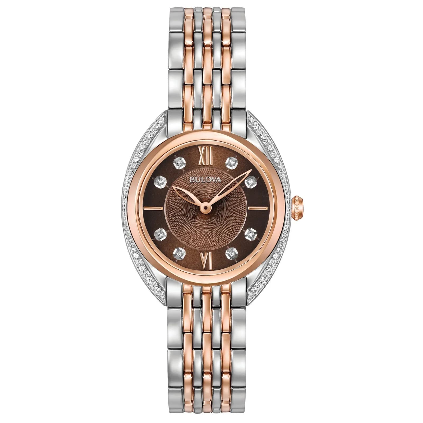 98R230 Reloj Bulova Clásico de Cuarzo para Señorita correa de metal