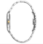 Reloj Bulova Mujer Diamantes Acero Bicolor Azul - Detalle de esfera