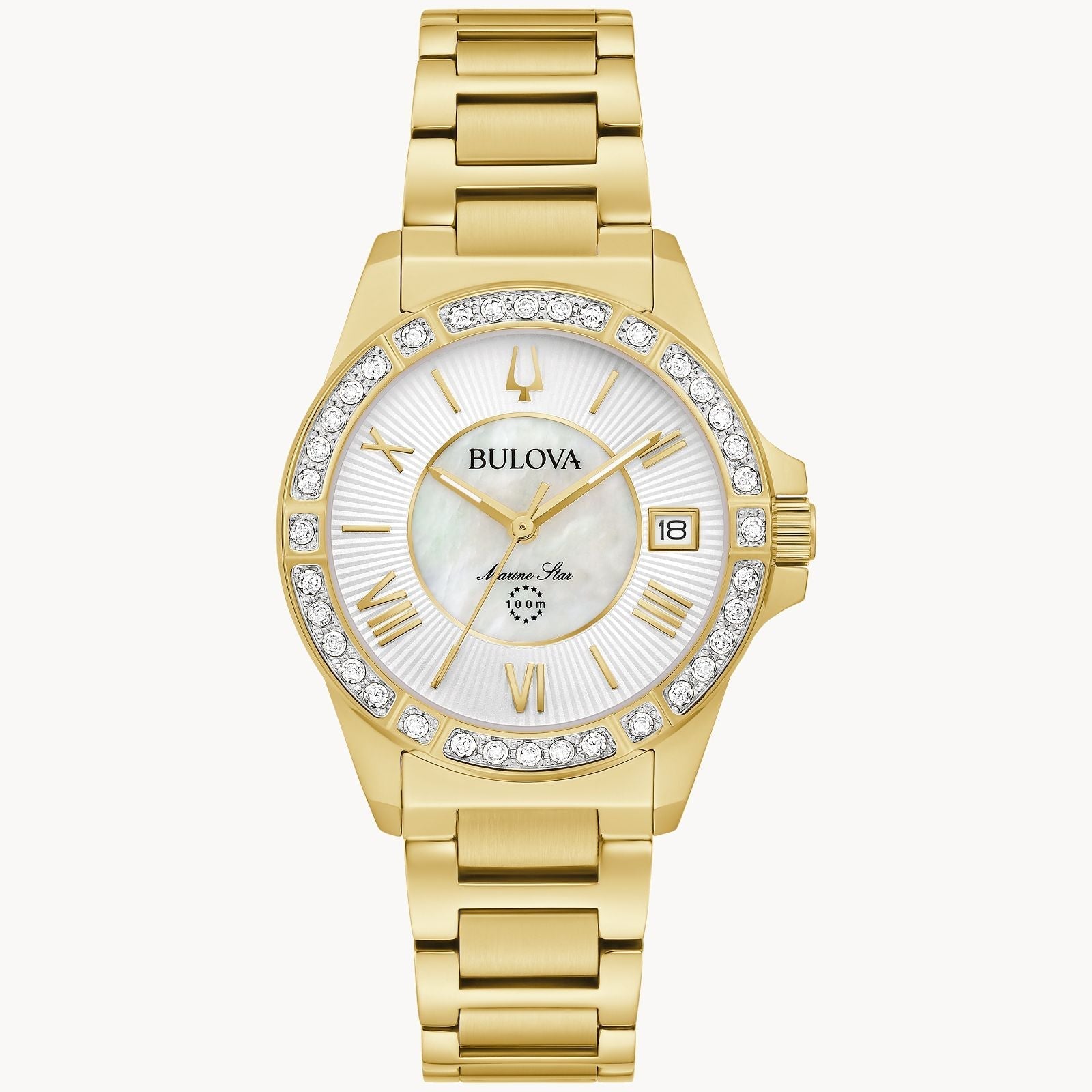 98R294 Reloj Bulova Marine Star de dama pulsera de metal