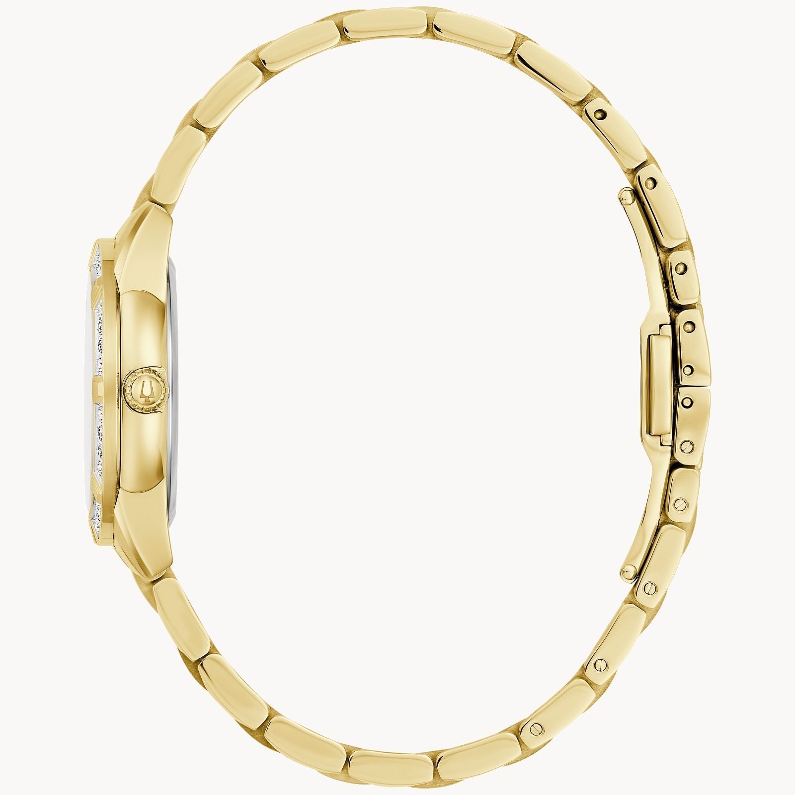 Reloj Bulova Sutton Mujer Correa de Acero Dorado - Detalle de esfera