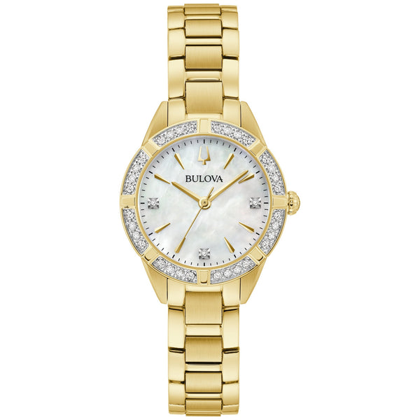 Reloj Bulova Sutton Mujer Correa de Acero Dorado - Reloj original en Guatemala