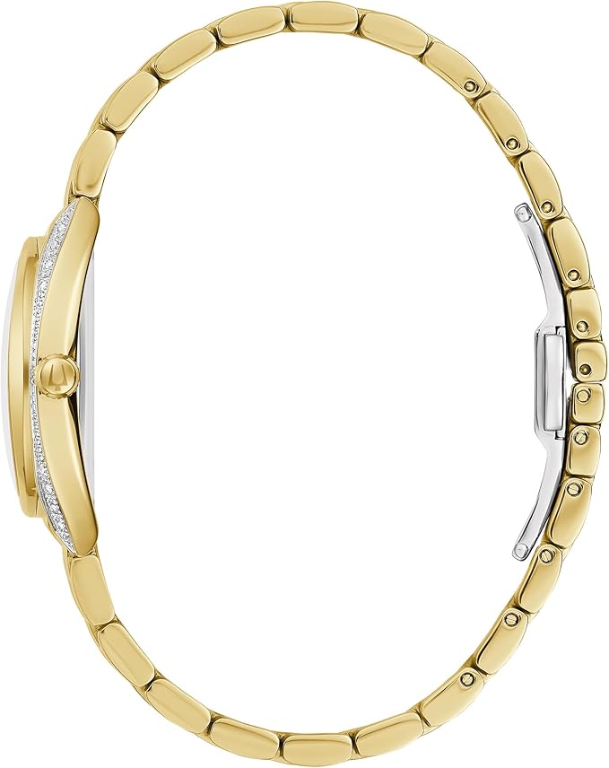 Reloj Bulova Classic Mujer Correa de Acero Dorado - Vista trasera