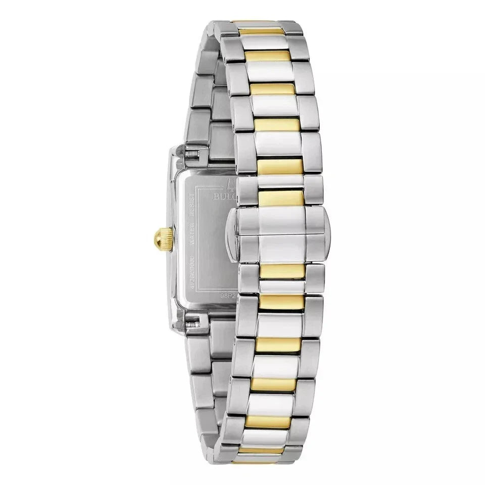 98p230 Reloj Bulova Classic de mujer pulsera de metal 21 mm - Detalle de esfera