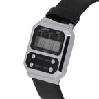 A-100WEL Reloj Casio Vintage Unisex Correa de Cuero Negro - Vista 5