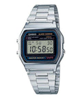 A-158WA-1 Reloj Casio Unisex, Vintage Clásico Cronómetro - Plateado