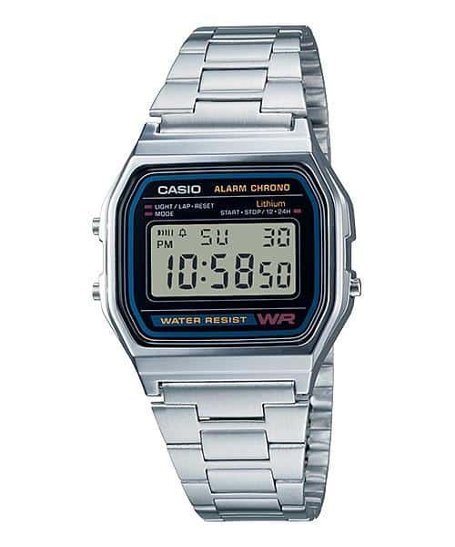 A-158WA-1 Reloj Casio Unisex, Vintage Clásico Cronómetro - Reloj original en Guatemala